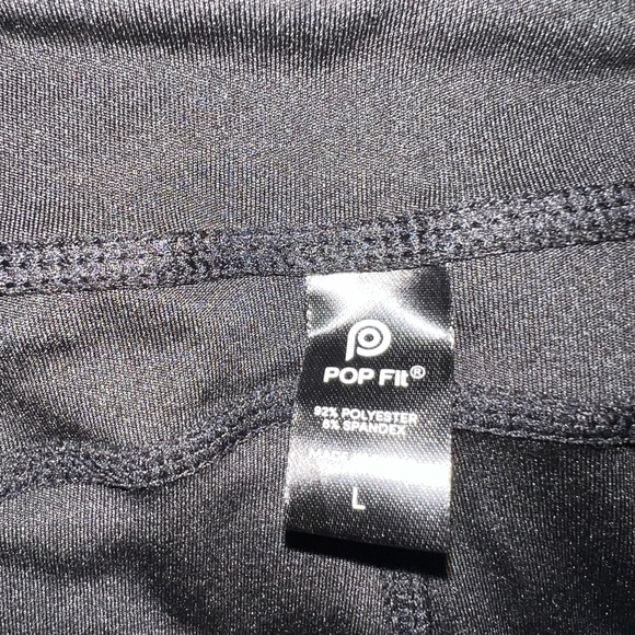 Pop Fit Piper Sweet Ruby Women's Leggings Black and Dark Pink - Picture 3 of 6